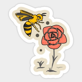 Bee flowers Sticker